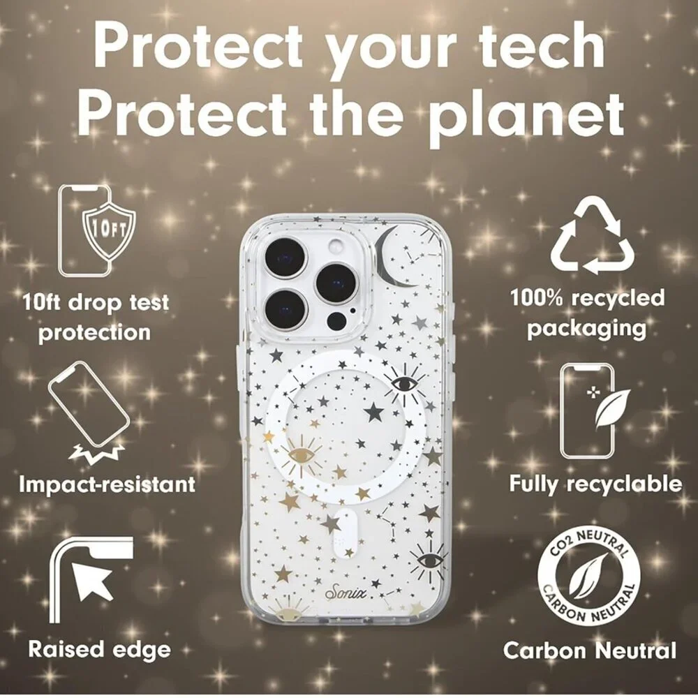 Sonix Case for iPhone 16 Pro Max – Cosmic Stars | MagSafe Compatible | NWT